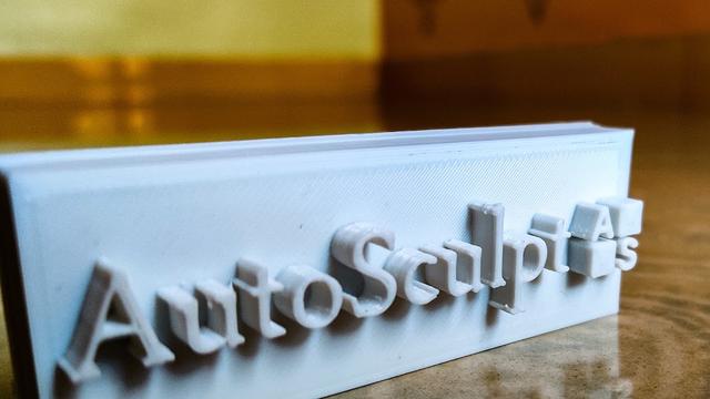 AutoSculpt- 3D Printing