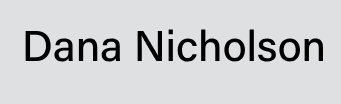 Dana Nicholson Dana Nicholson