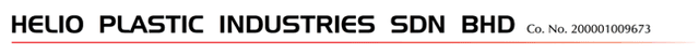 Helio Plastic Industries Sdn Bhd Helio Plastic Industries Sdn Bhd